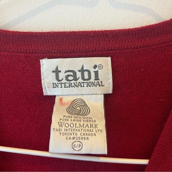 Tabi International cottagecore wool cable knit grandma preppy cardigan small - Picture 3 of 9